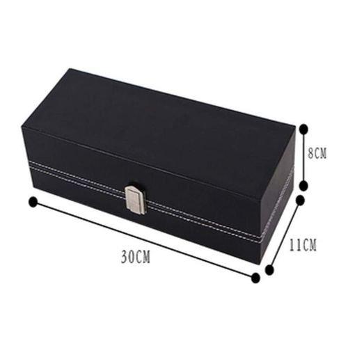 OROPAK Coffret Montres et Bijoux en Cuir (6 Compartiments Noir)