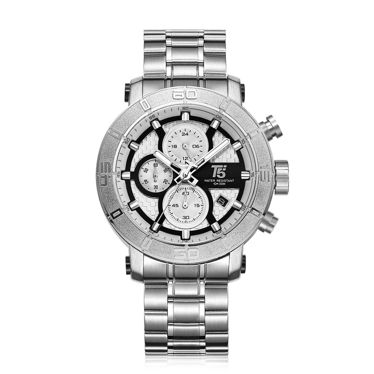 T5 Montre pour homme H3635G-A Bracelet Luxe En Acier