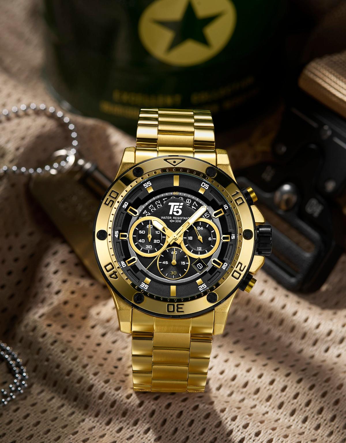 T5 3797 watches- Bracelet en acier inoxydable