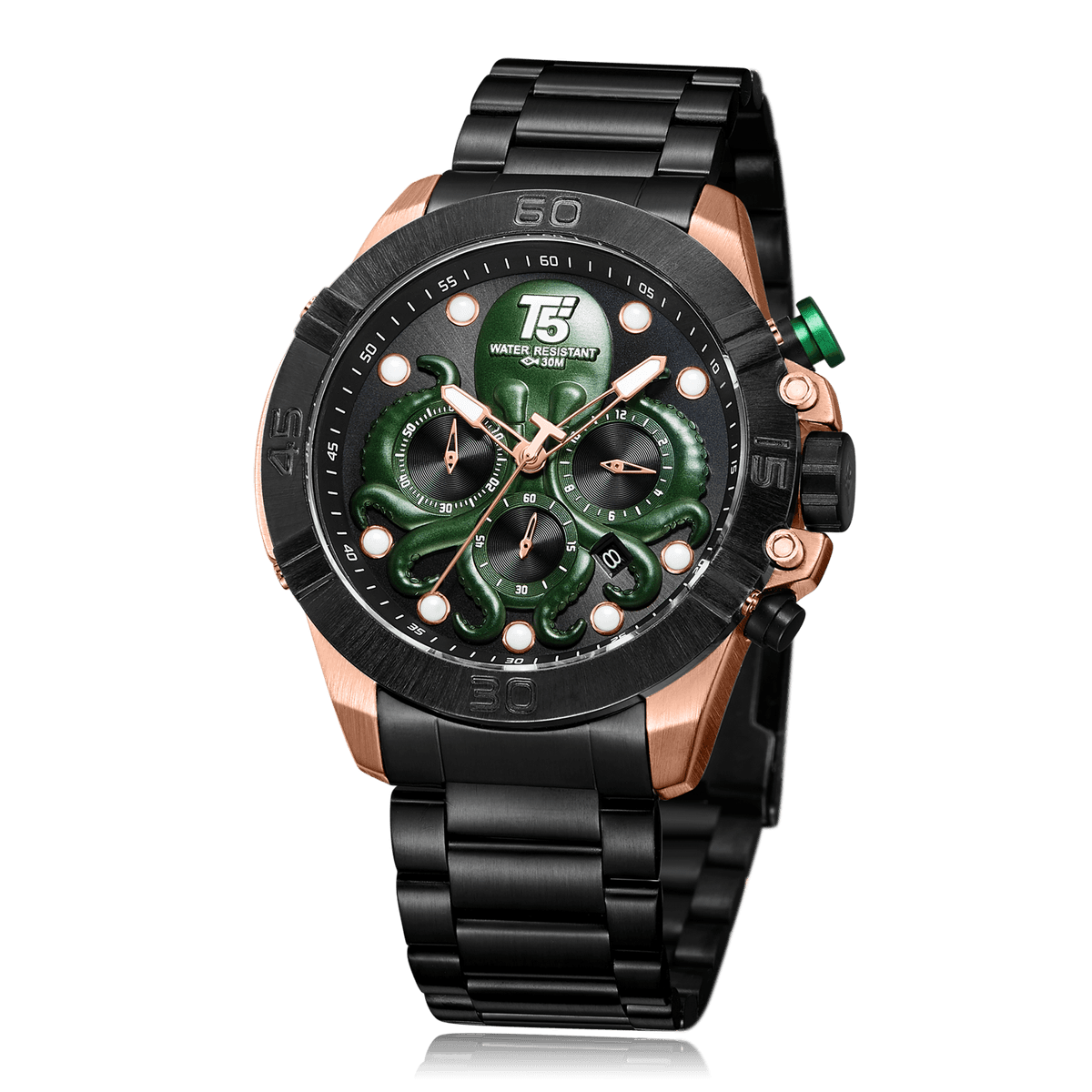 T5 Montre 3663 Chronographe Bracelet en Acier Inoxydable* ÉDITION LIMITÉE*