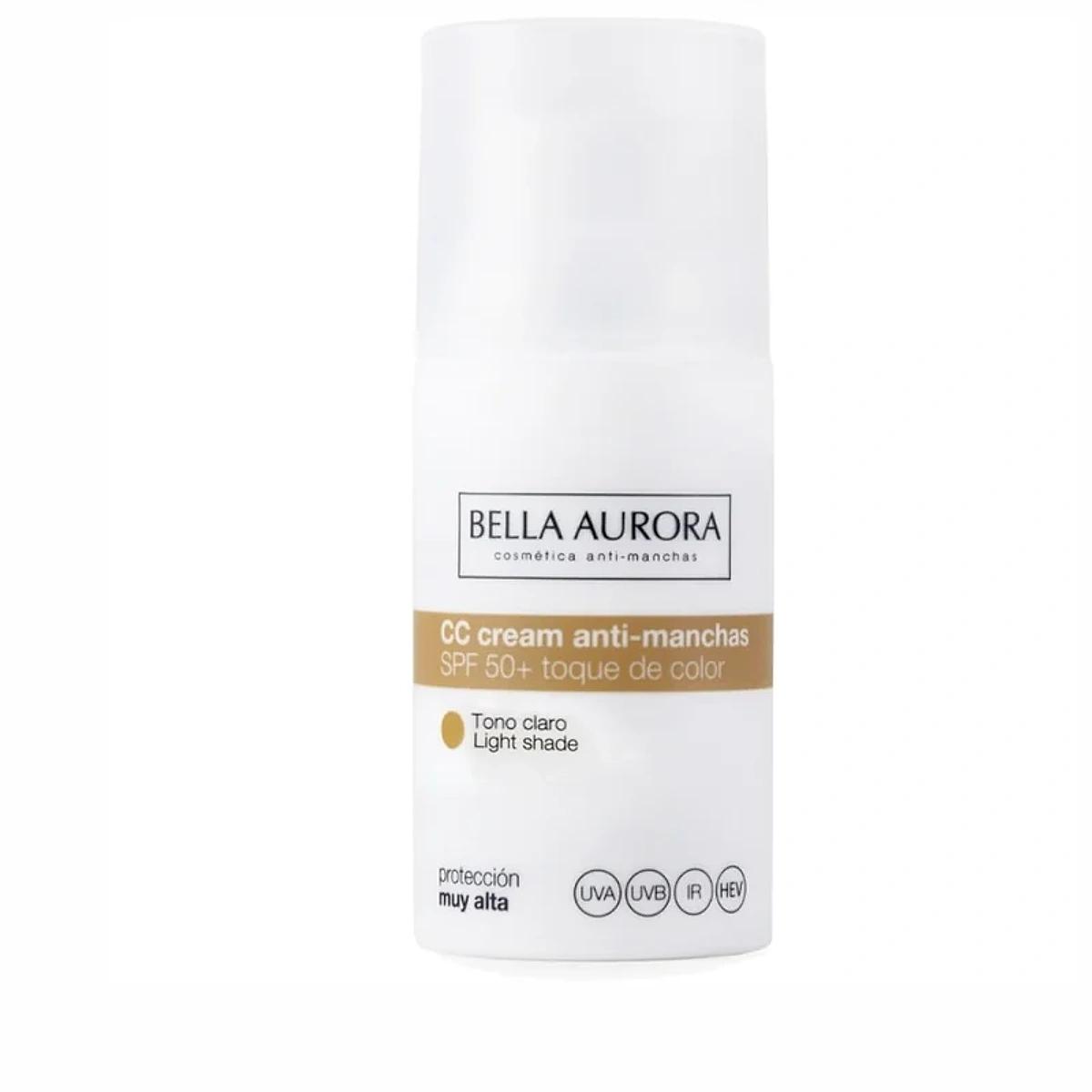 BELLA Aurora CC Crème Anti-Taches SPF50 Teinte Claire