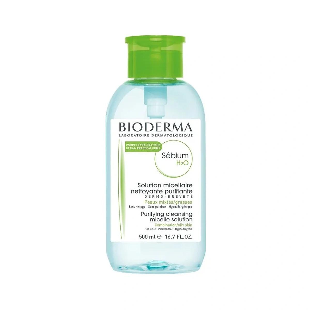 Bioderma Sebium H2O Pompe Inversée 500 ml