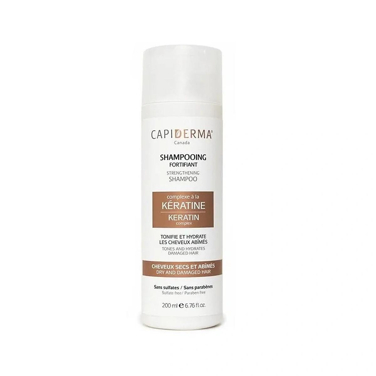 CAPIDERMA Shampoing Fortifiant à la Kératine 200 ml