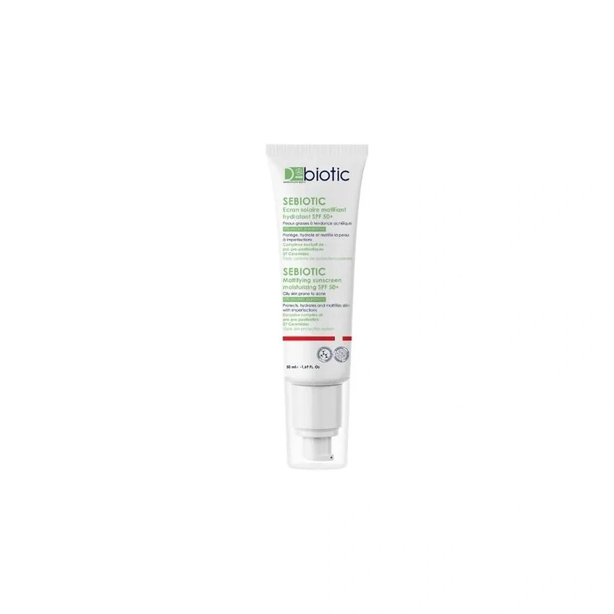 D-BIOTIC Sebiotic Ecran Solaire Matifiant spf50+ 50ml
