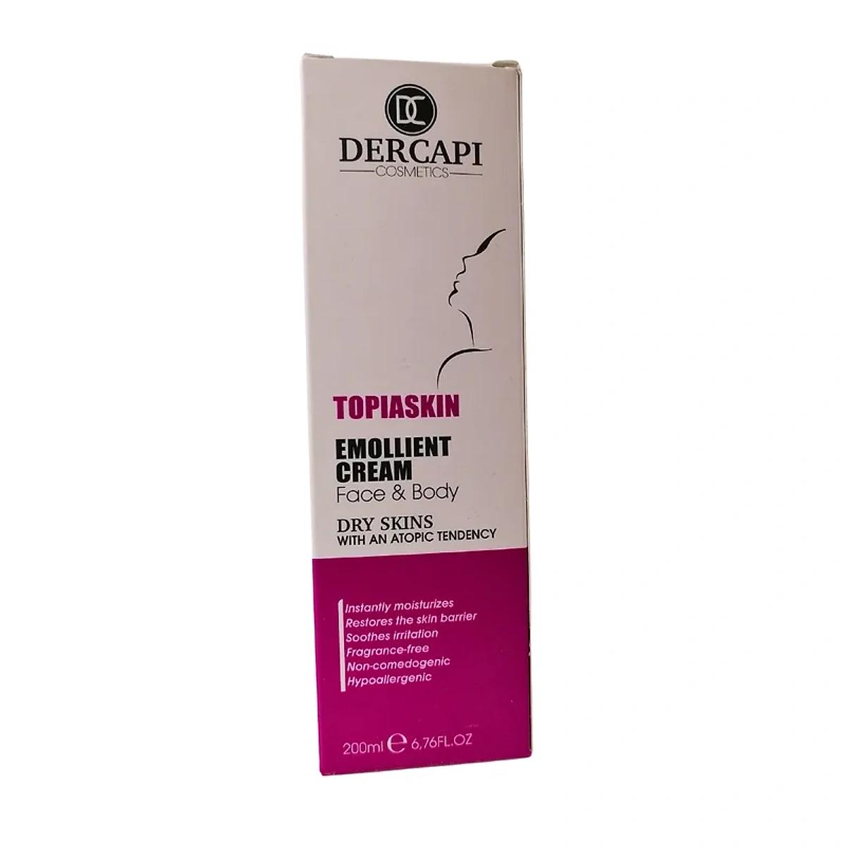 DERCAPI Creme Emolliente Peaux Seches 200ml