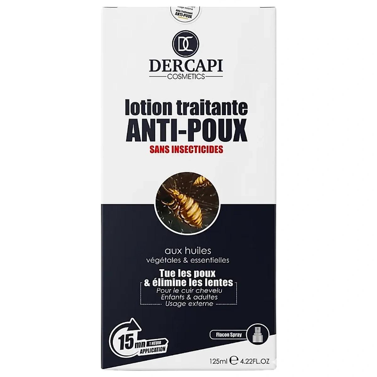 DERCAPI LOTION Spray Traitement Anti Poux 125ml