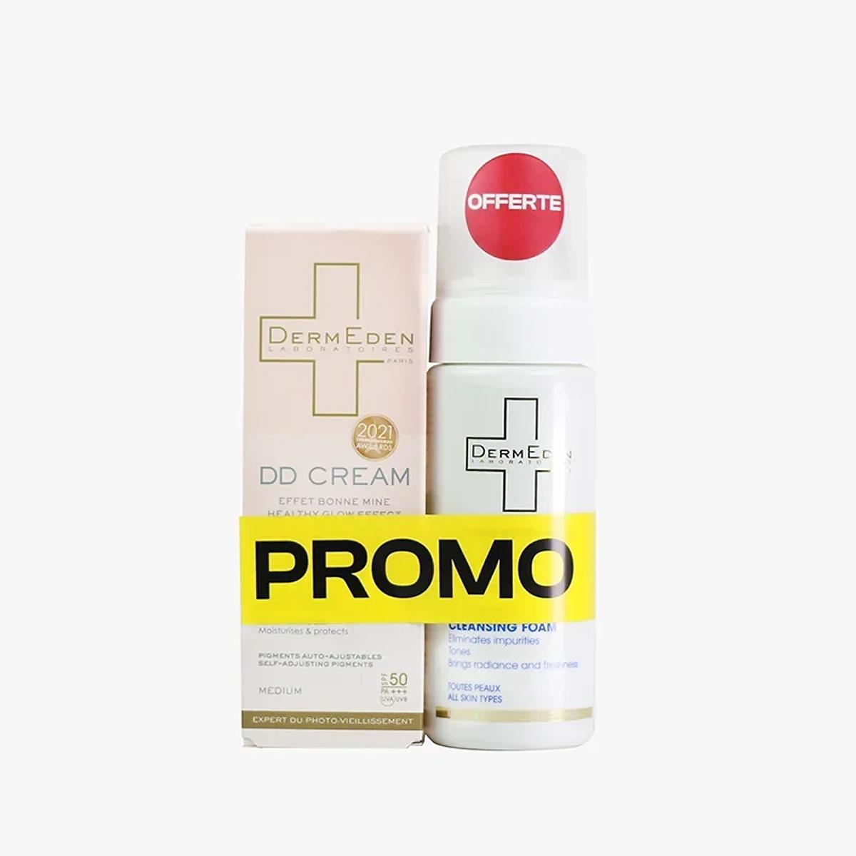 Dermeden DD Creme Medium 50ml + Mousse Nettoyante 150ml
