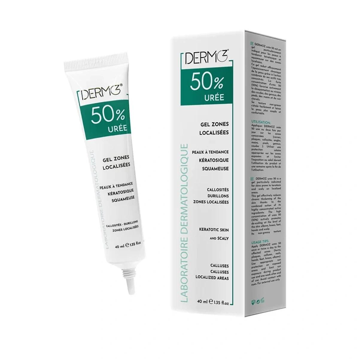 DERMOZ Gel Zones Localisees Uree 50% 40ml