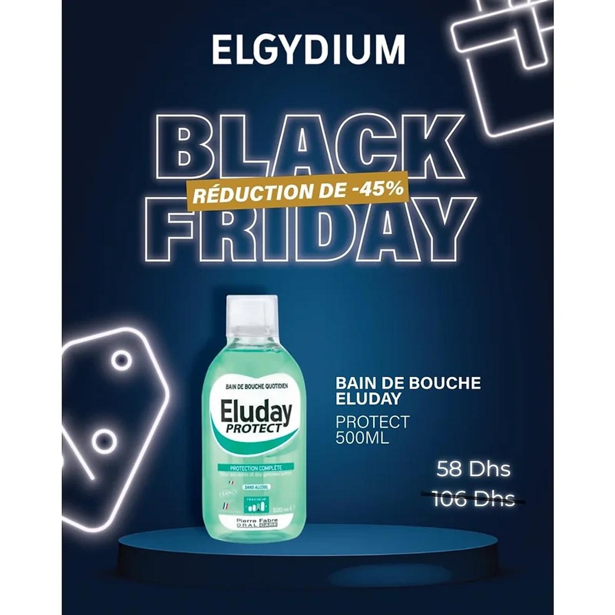 ELGYDIUM Eluday Bain de Bouche Protection Complete 500ml