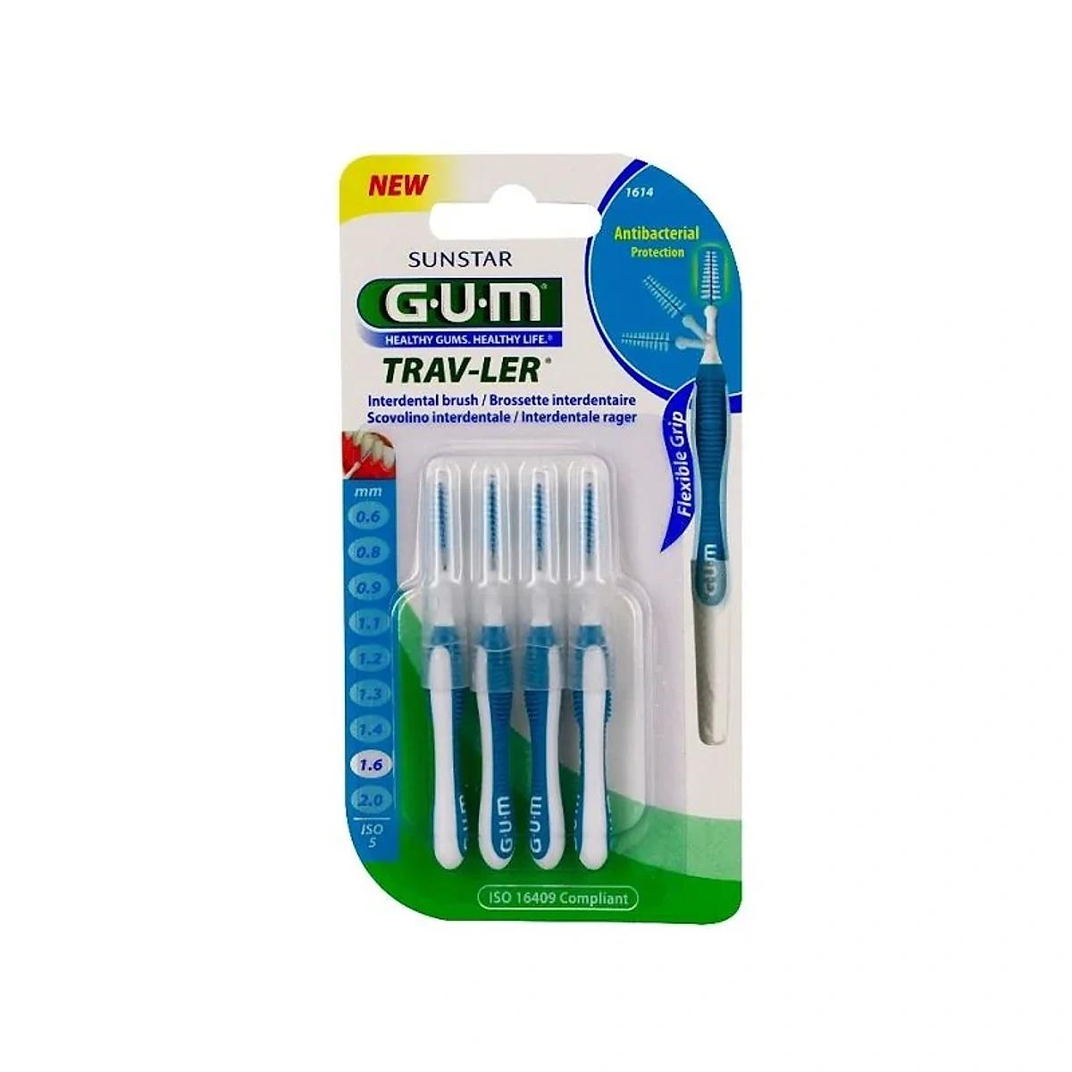 GUM brossettes Trav-ler Coniques 1.6mm 1614