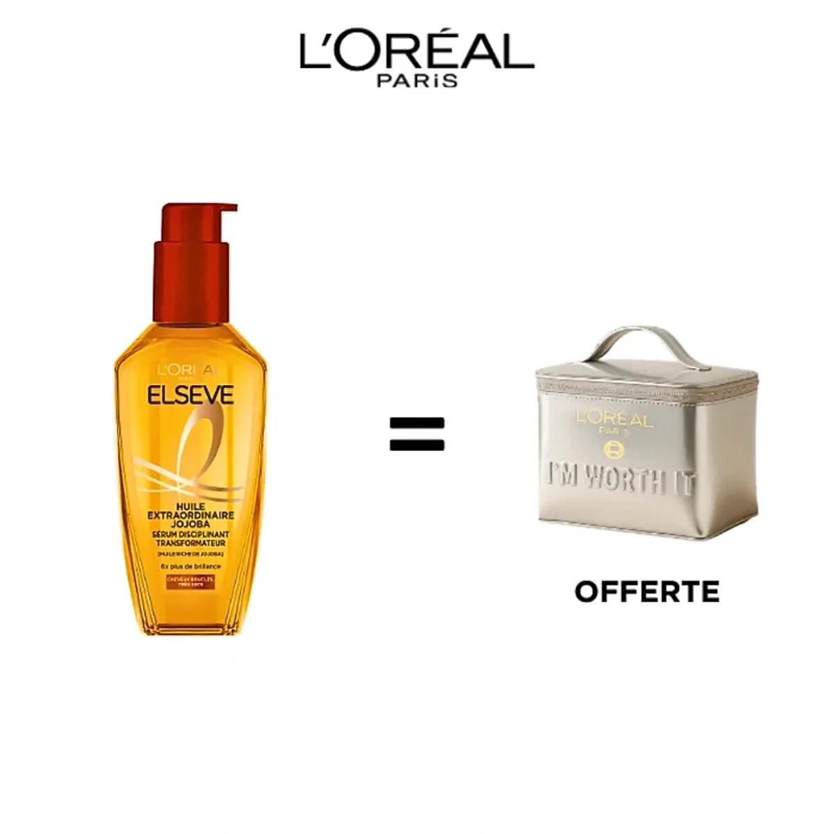 L’OREAL ELSEVE Huile Extraordinaire Jojoba 100ml+Trousse
