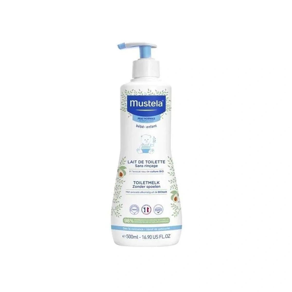 Mustela Bébé Lait de Toilette Sans Rinçage 500 ml