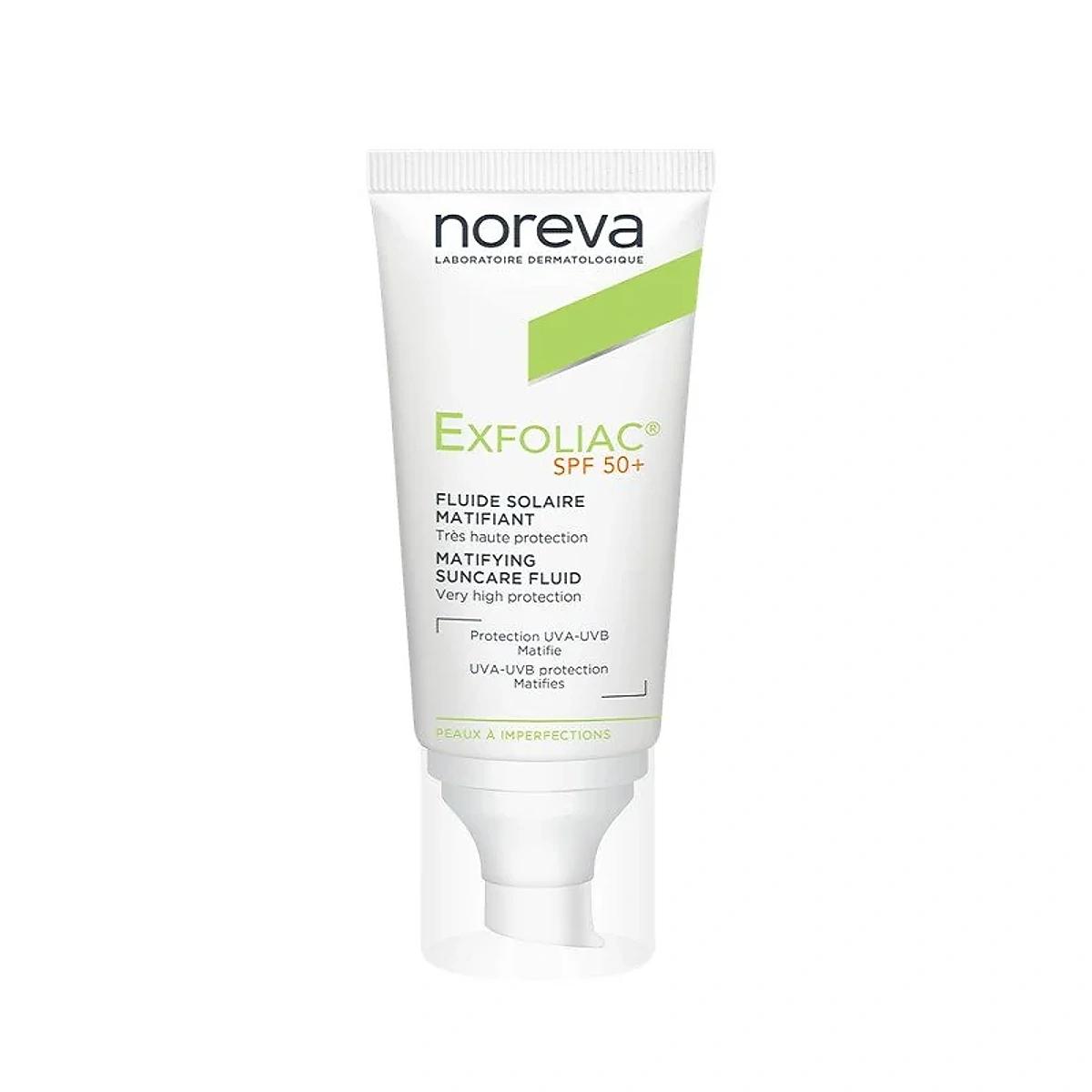 Noreva EXFOLIAC FLUIDE SOLAIRE MATIFIANT SPF50+ 40ml