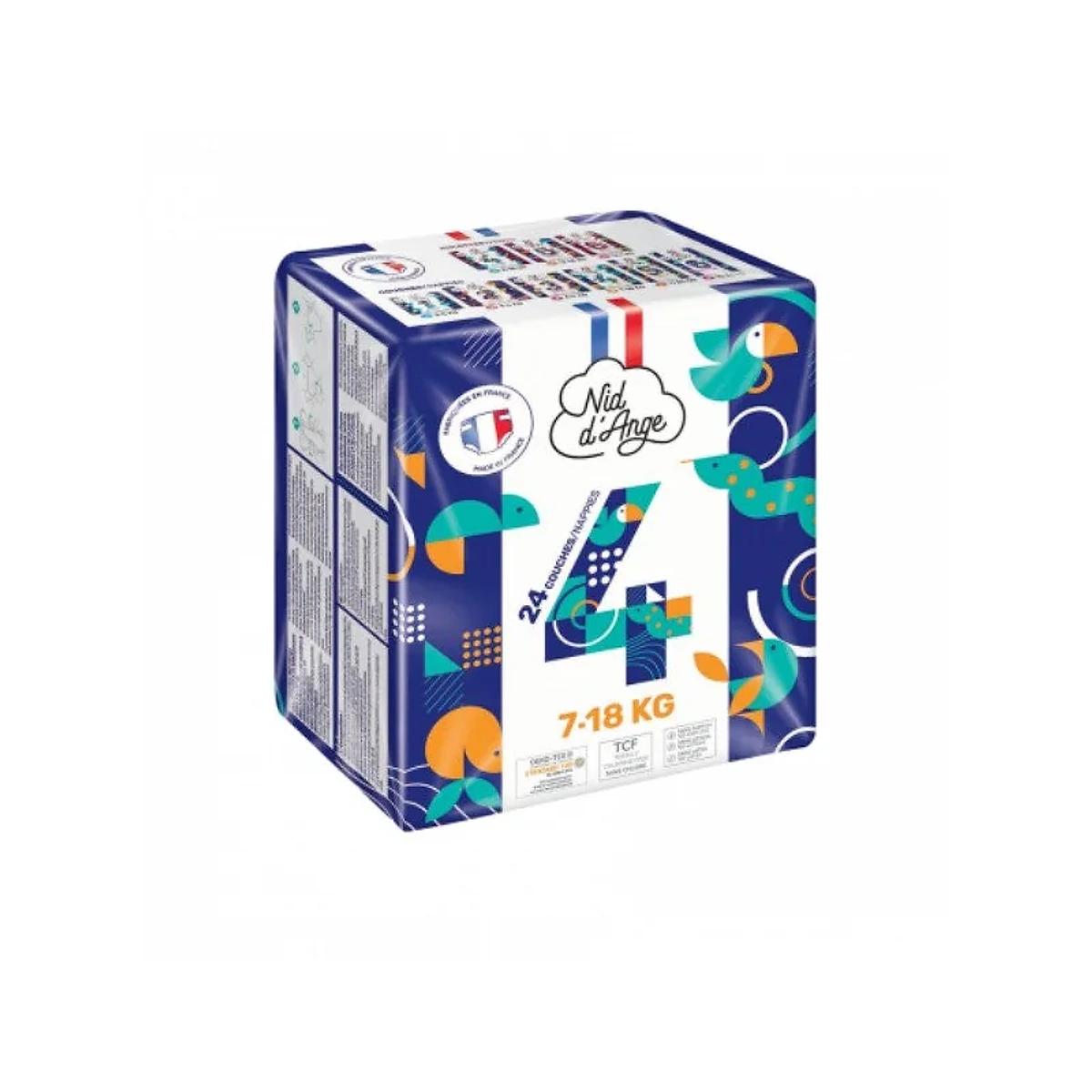 NID D'ANGE Couche Taille 4 7/18kg 24 Pieces