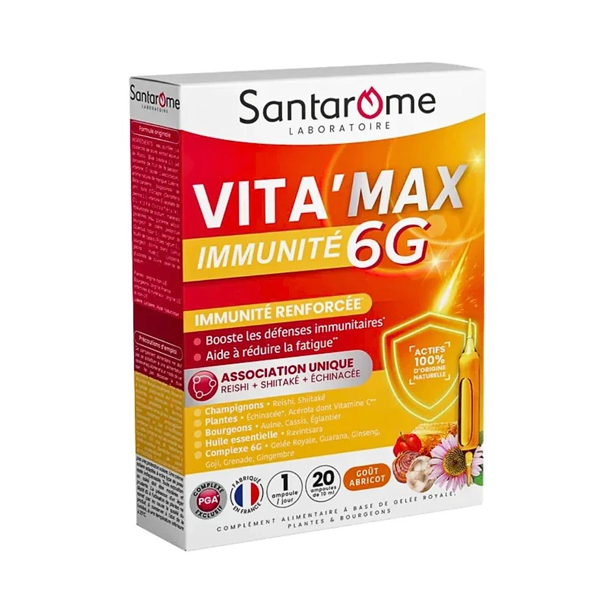 SANTAROME VIT’MAX 6G 20Ampoules x 10ml