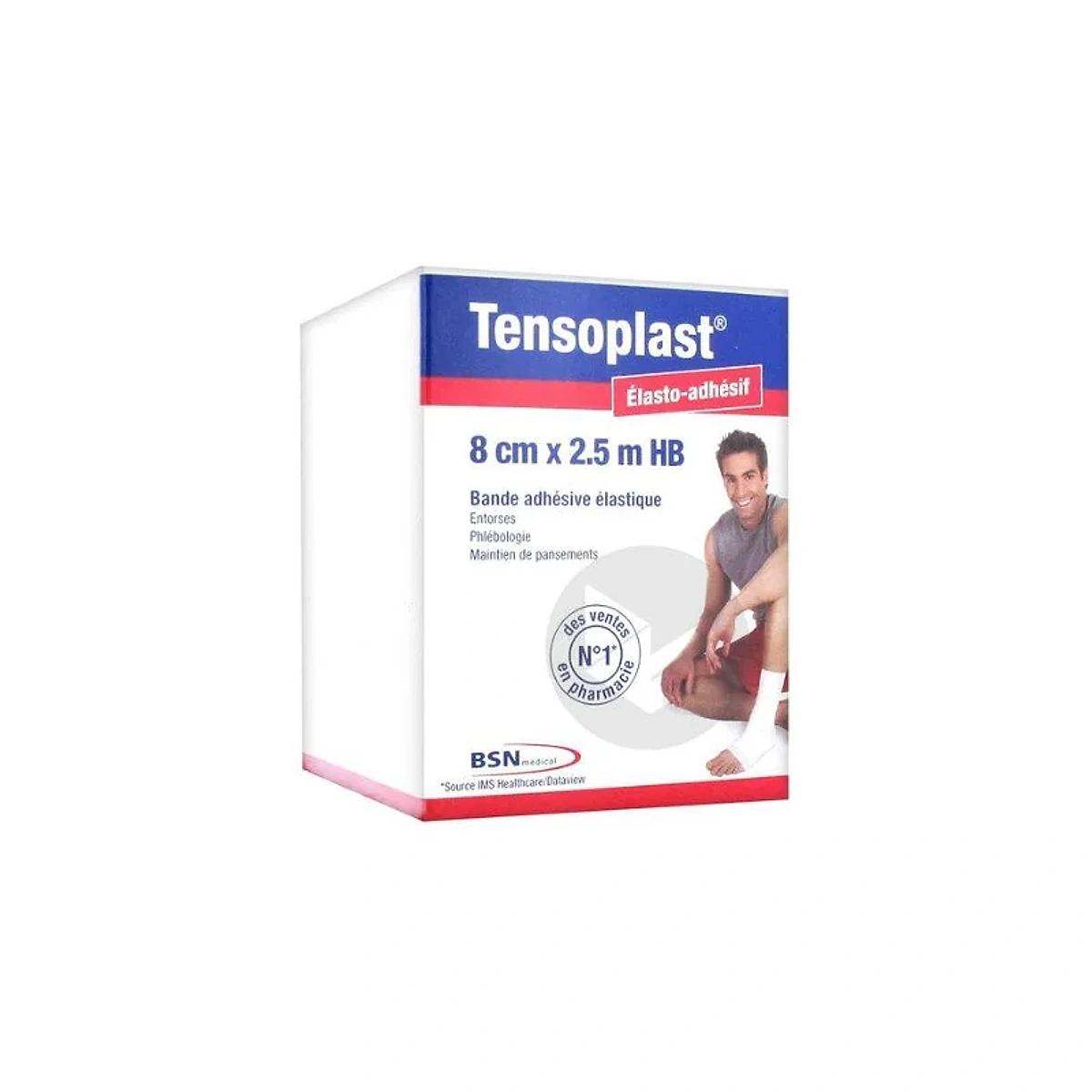 TENSOPLAST Bande Adhesive Elastique 2,5*8