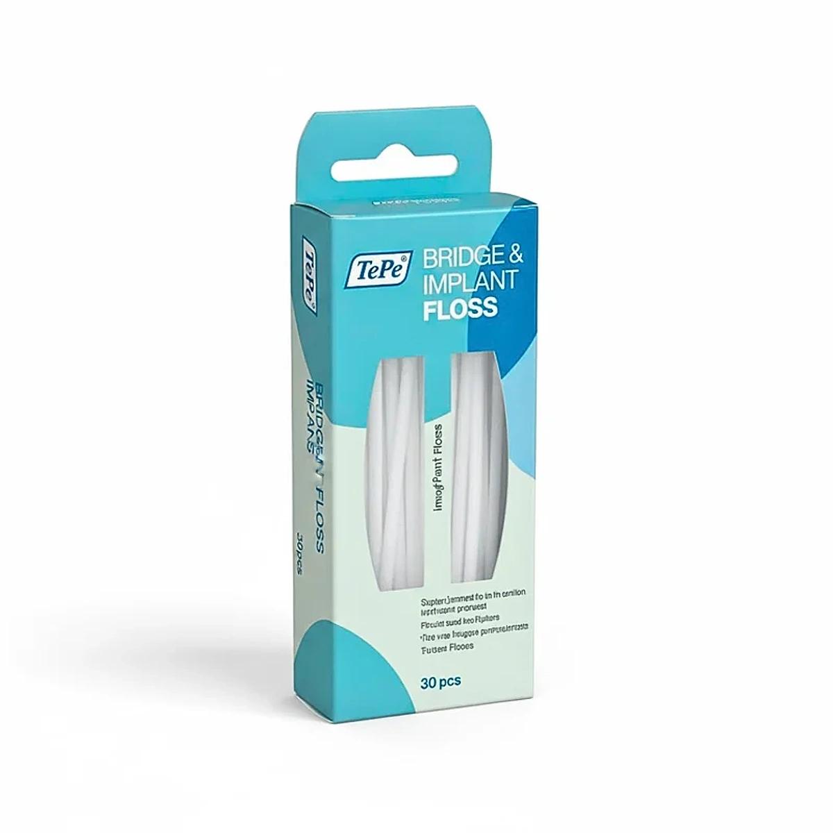 TEPE Fil Dentaire Pour Bridge Et Implant 30 Pieces