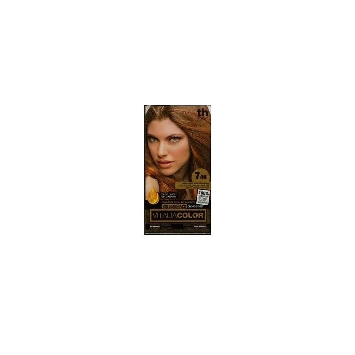 Th-Pharma Th-Vitalia Color N° 7.46 Blond Moyen Cuivre rouge
