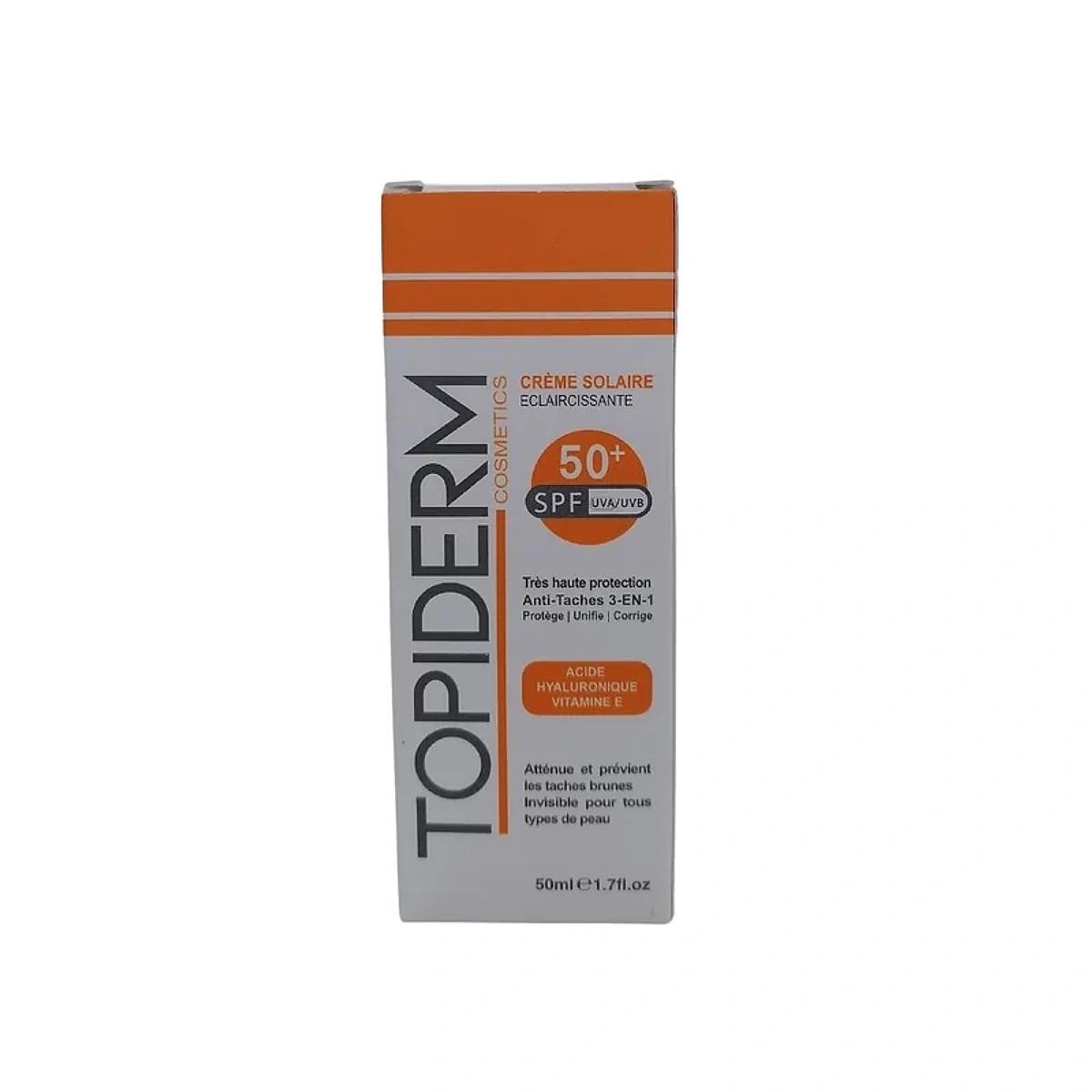 TOPIDERM Ecran Solaire Eclaircissante Spf50+ 50ml