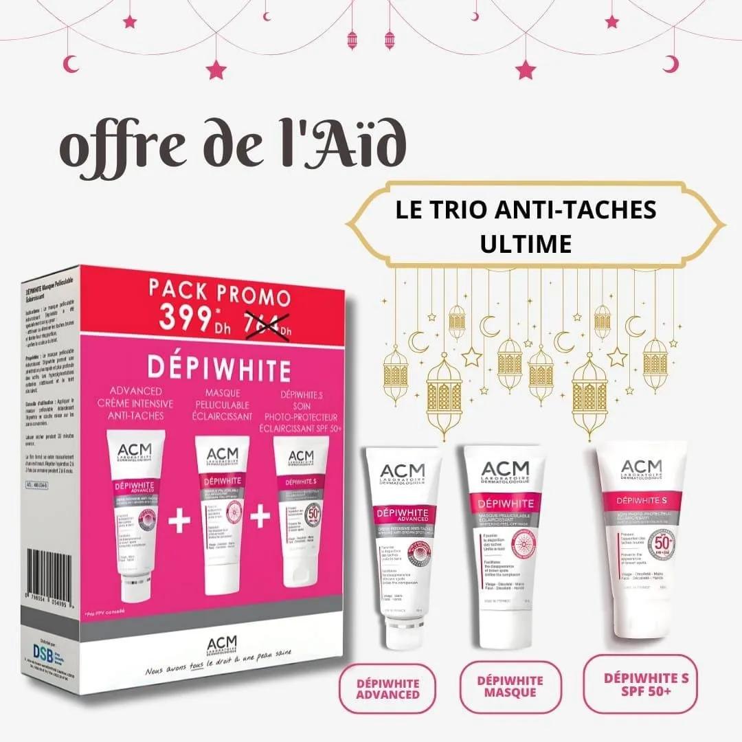 Acm DepiwhiteTrio Ultime Advanced Creme + Masque+ Ecran S solaire