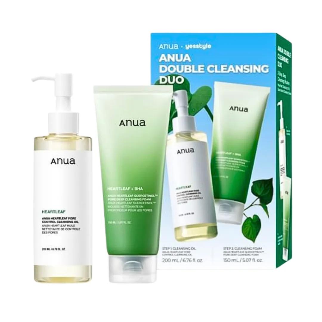Anua Double Cleansing Duo Mousse 200ml+Huile Nettoyant 150ml Pack