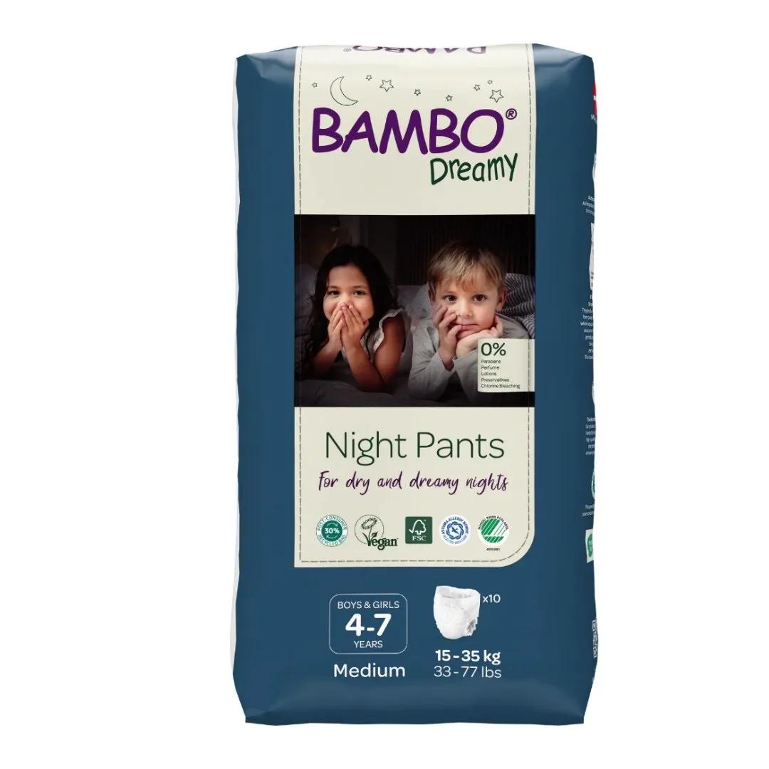 BAMBO NATURE Bambo Dreamy Pants Night Boys and Girl 4-7 Years 10 unités