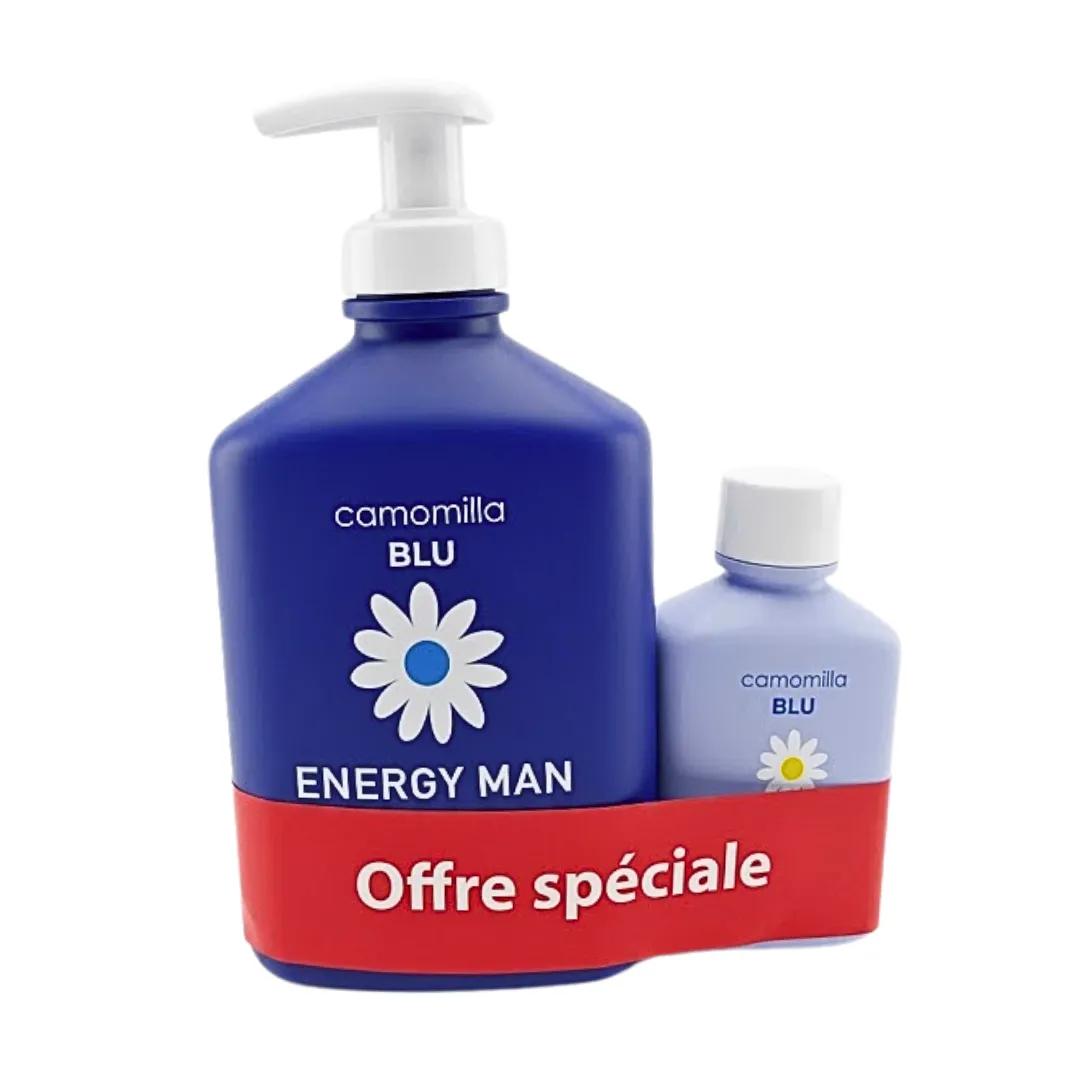 CAMOMILLA BLU Energy Man 300ml+Gel Intime Format Voyage Pack