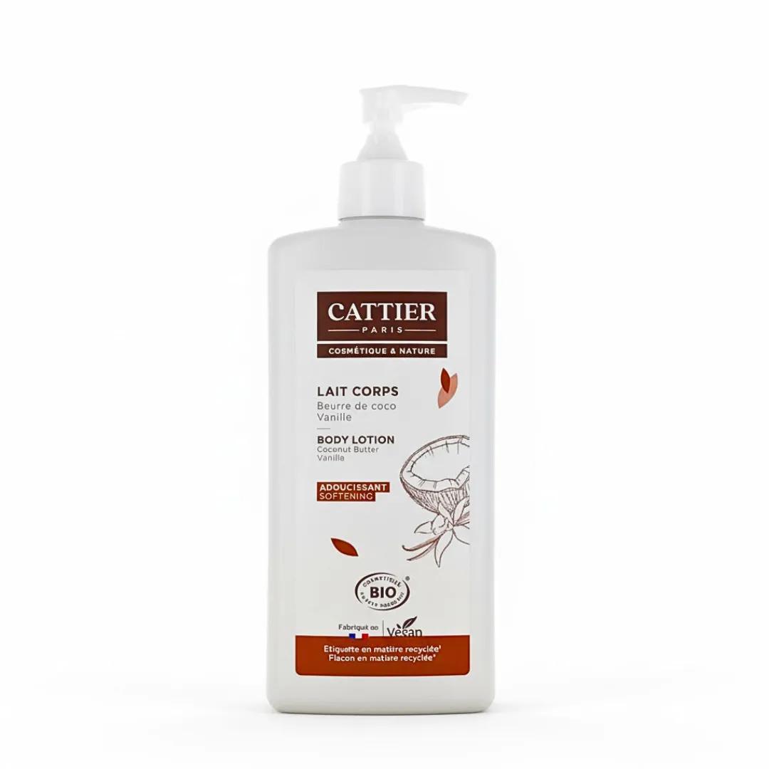 Cattier Lait Corps Beurre De CoCo Parfum Vanille 500ml