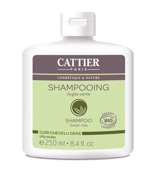 Cattier Shampooing Argile vert Cheveux gras 250ml