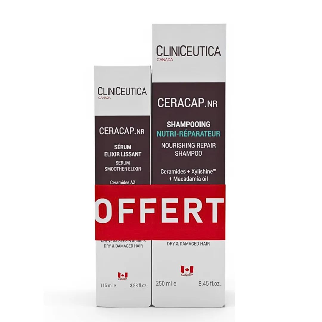 CLINICEUTICA Ceracap Shampoing Nutri-Reparateur+Serum Elixir Pack