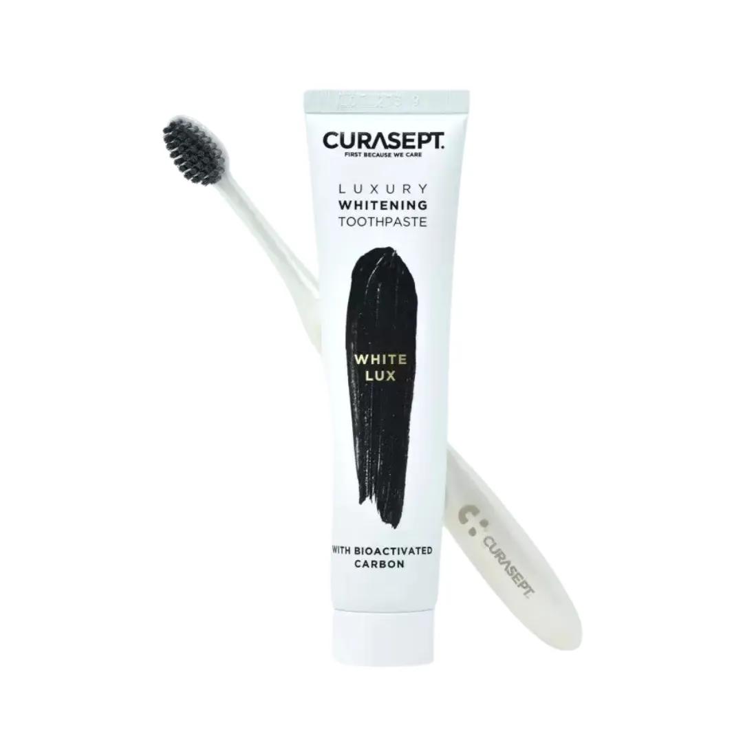 CURASEPT Dentifrice White Luxury 75ml+ Brosse a Dent PACK
