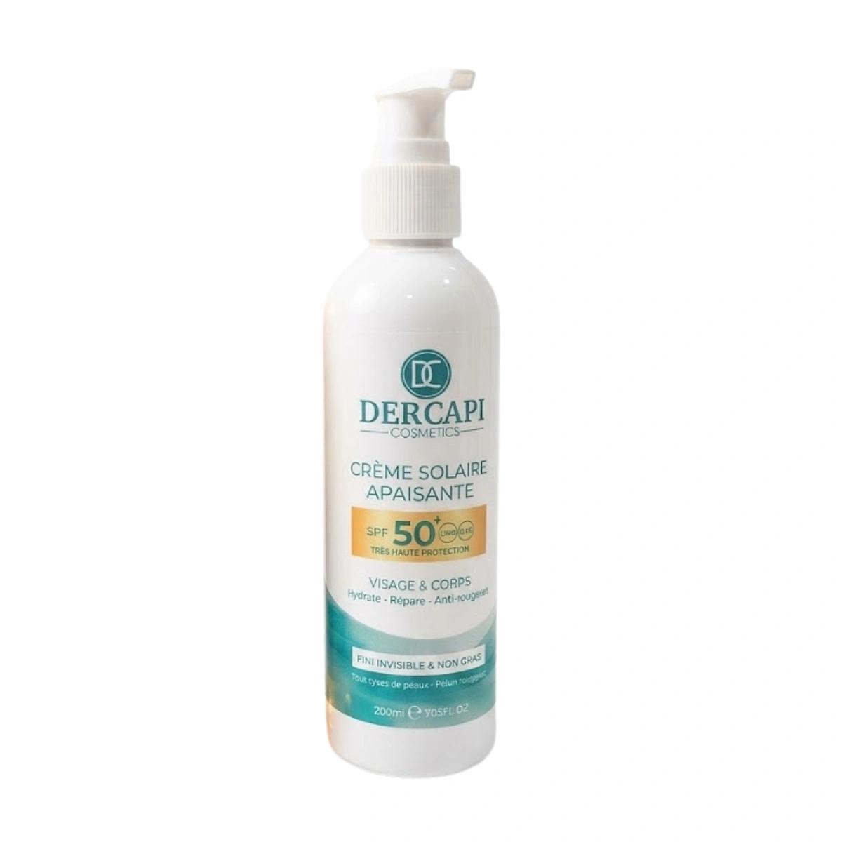DERCAPI Creme Solaire Apaisante Spf50+ 200ml