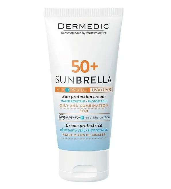 DERMEDIC Sunbrella Creme Spf50+ Peau Mixtes ou Grasses pour Acne 50ml