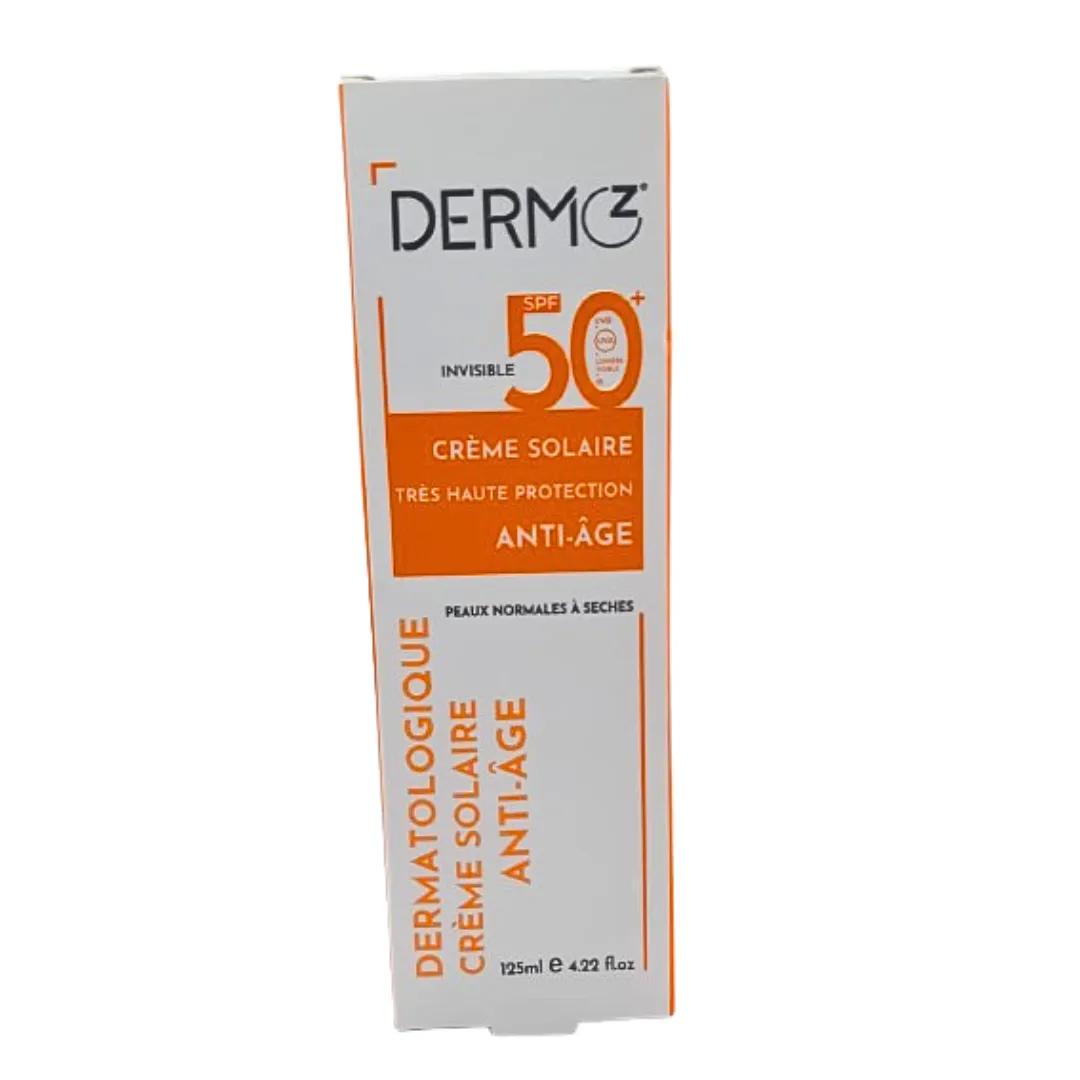 DERMOZ Creme Solaire Invisible Spf50+ 125ml