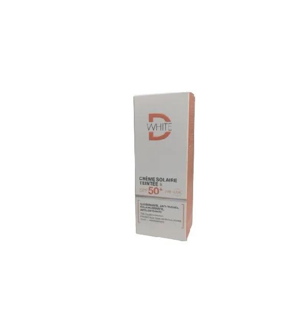 DWHITE Crème Solaire Teintée Spf50+ 50ml