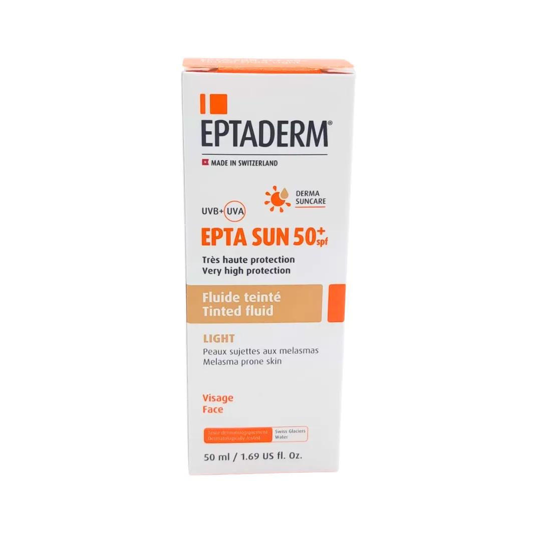 EPTADERM Epta Sun spf50+ Fluide Teinte Light 50ml