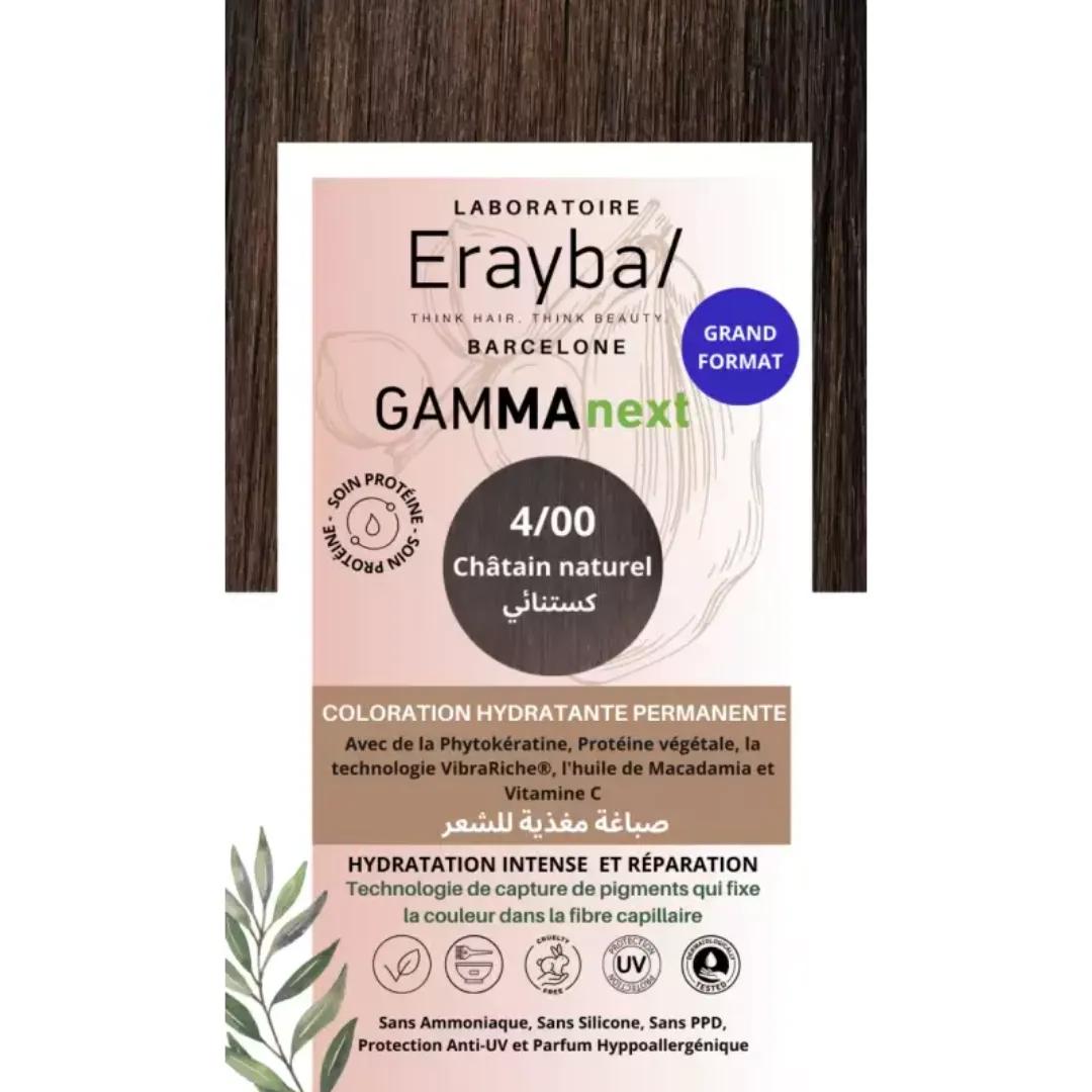 ERAYBA Gamma Next Coloration 4/00 chatin naturel Coloration Hydratante Permanente
