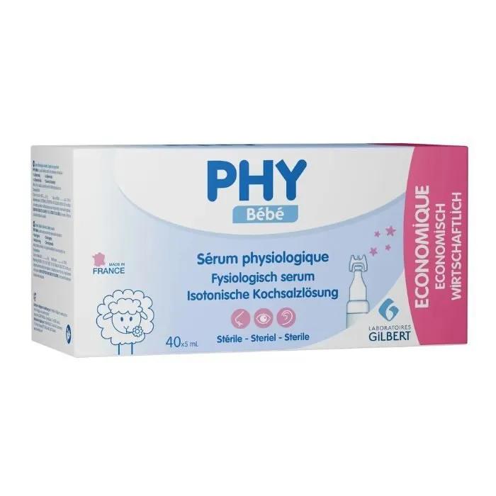 GILBERT PHY SERUM PHYSIOLOGIQUE BOITE DE 40x5ml