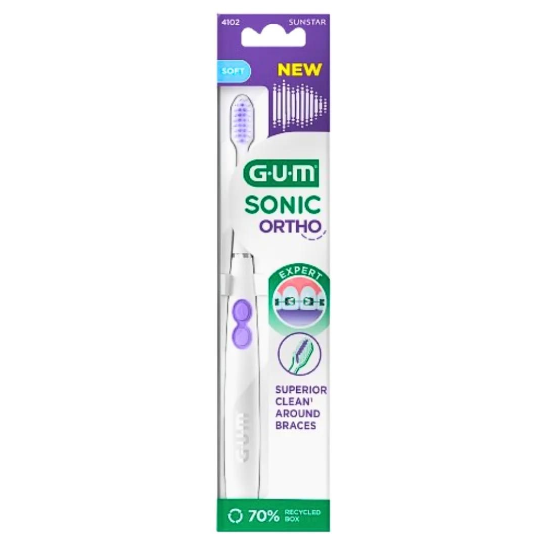 GUM Brosse A Dents Sonic Ortho 4102