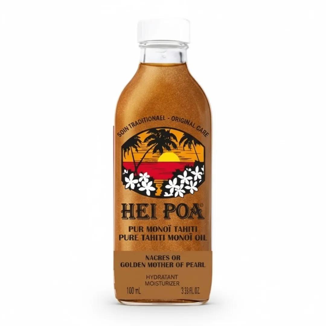 Hei Poa Soins Trad Monoi Specifiques Pur Monoi Tahiti-Nacres Or 100ml