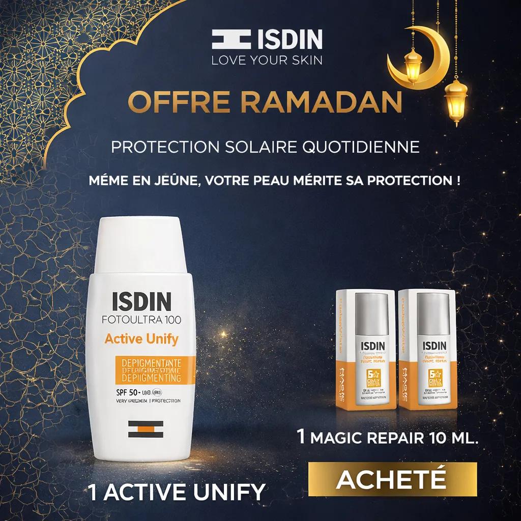 Isdin Foto ultra active unify Transparent spf50+ 50ml = Magic Repair 10ml