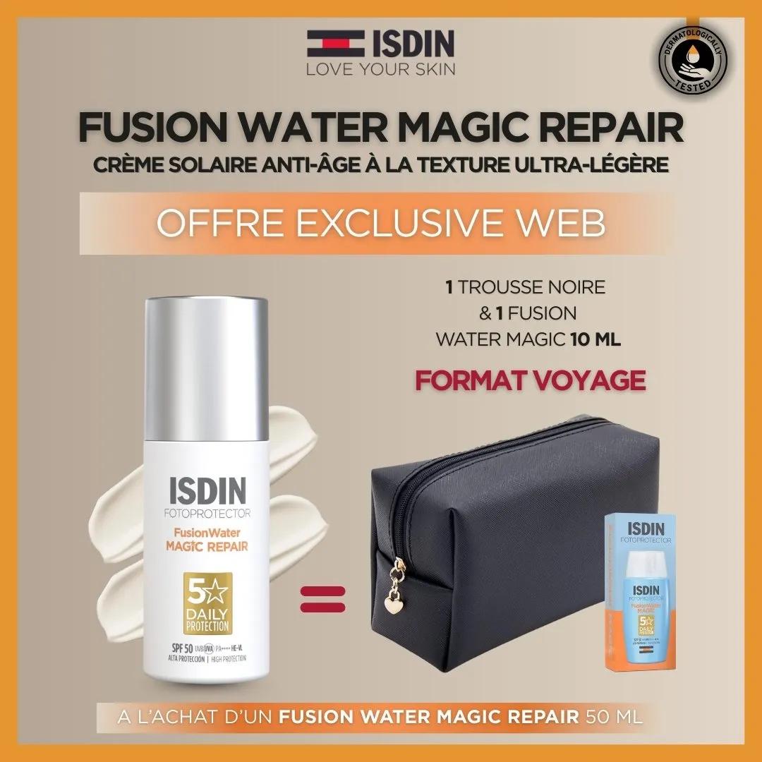 Isdin Fotoprotecteur Fusion Water Magic Repair 50Ml = Trousse Offerte & Miniature Offerts