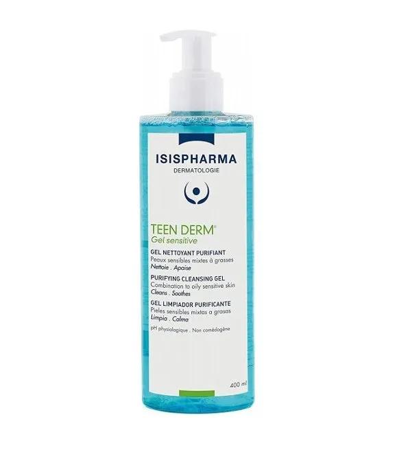 ISISPHARMA TEEN DERM Gel Nettoyant Purifiant sensitive 400ml