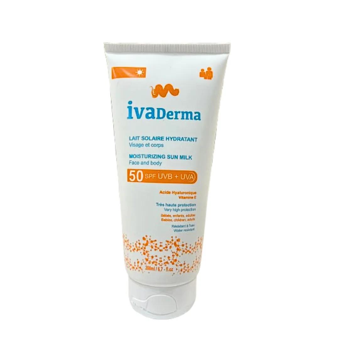IVADERMA Lait Solaire Hydratant Spf50 200ml