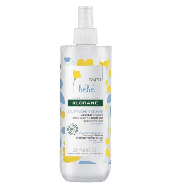 Klorane Eau fraîche parfumée au Calendula apaisant Bébé Peau normale 500 ml