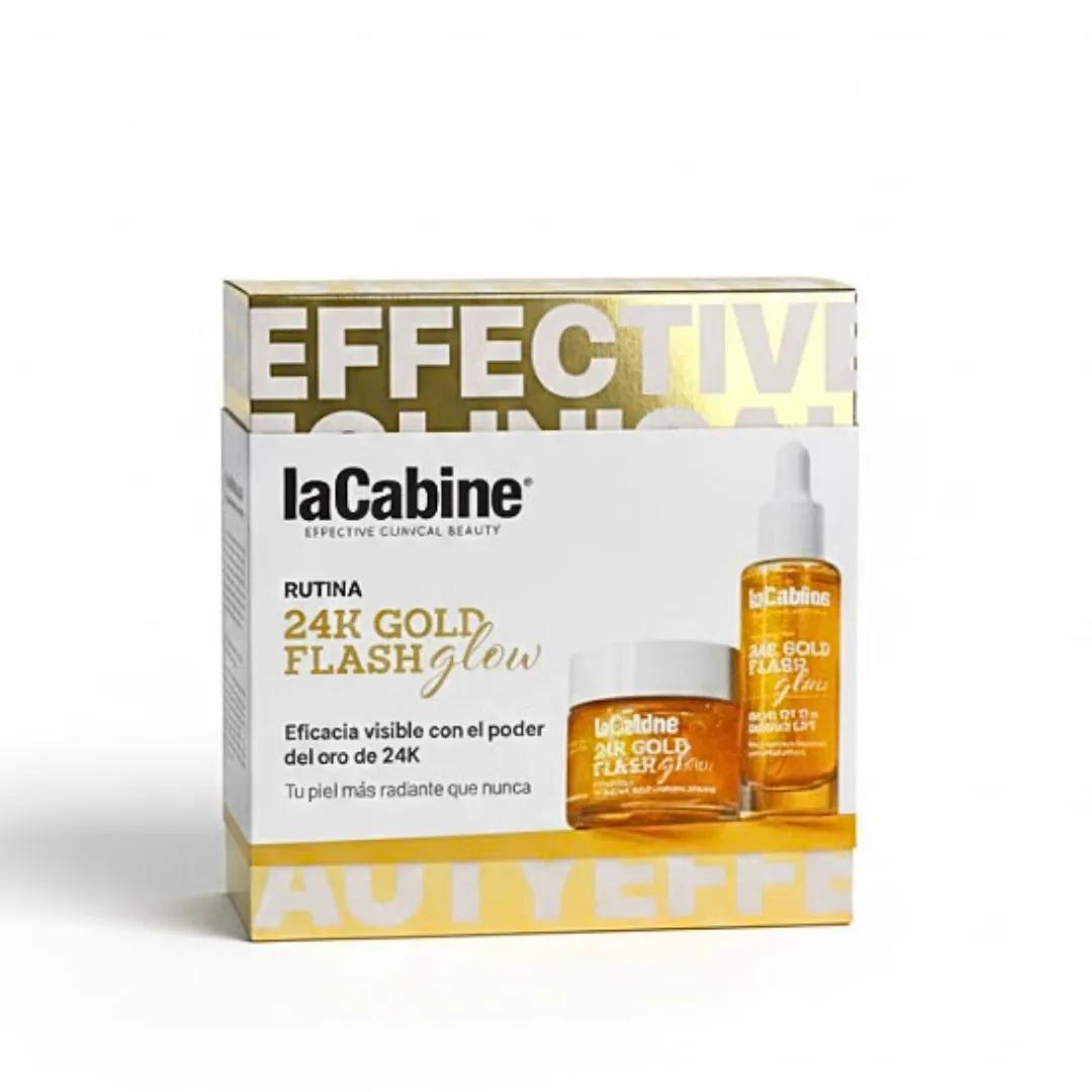 LA CABINE 24K Gold Flash Serum 30ml+Cream 15ml
