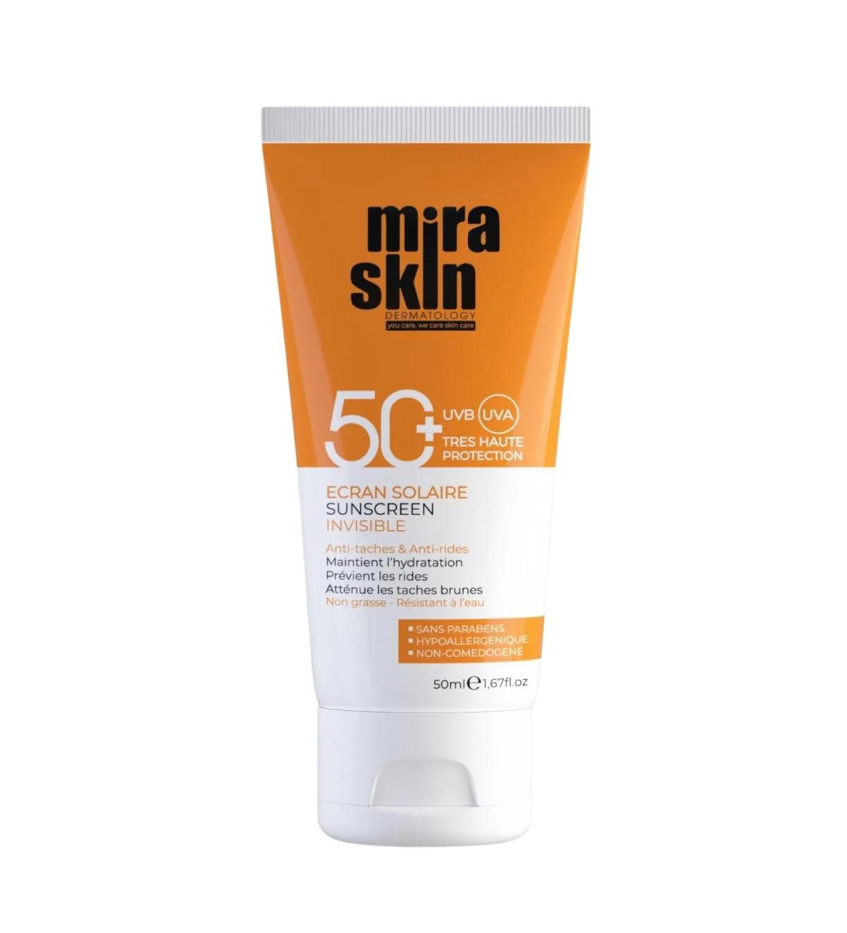 MIRASKIN Ecran Solaire Invisible Spf50+ 50ml