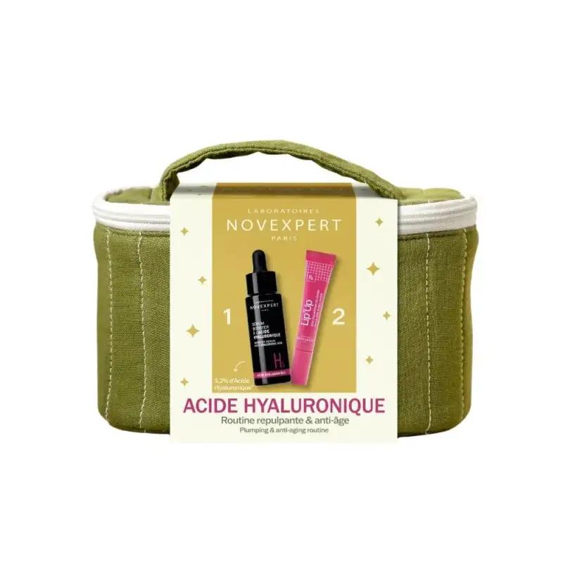 NOVEXPERT Routine Repulpante et Anti-Âge Sérum Booster à l'Acide Hyaluronique 30ml + Lip'Up Soin Volumateur de Lèvres 8ml Offert