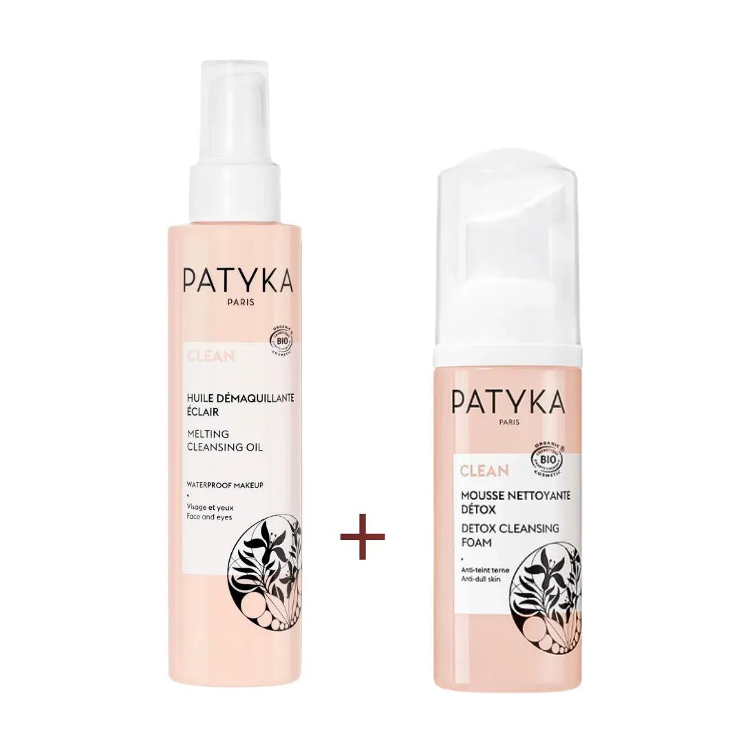 Patyka Clean Huile Demaquillante 150ml+Mousse Nettoyant 150ml Pack