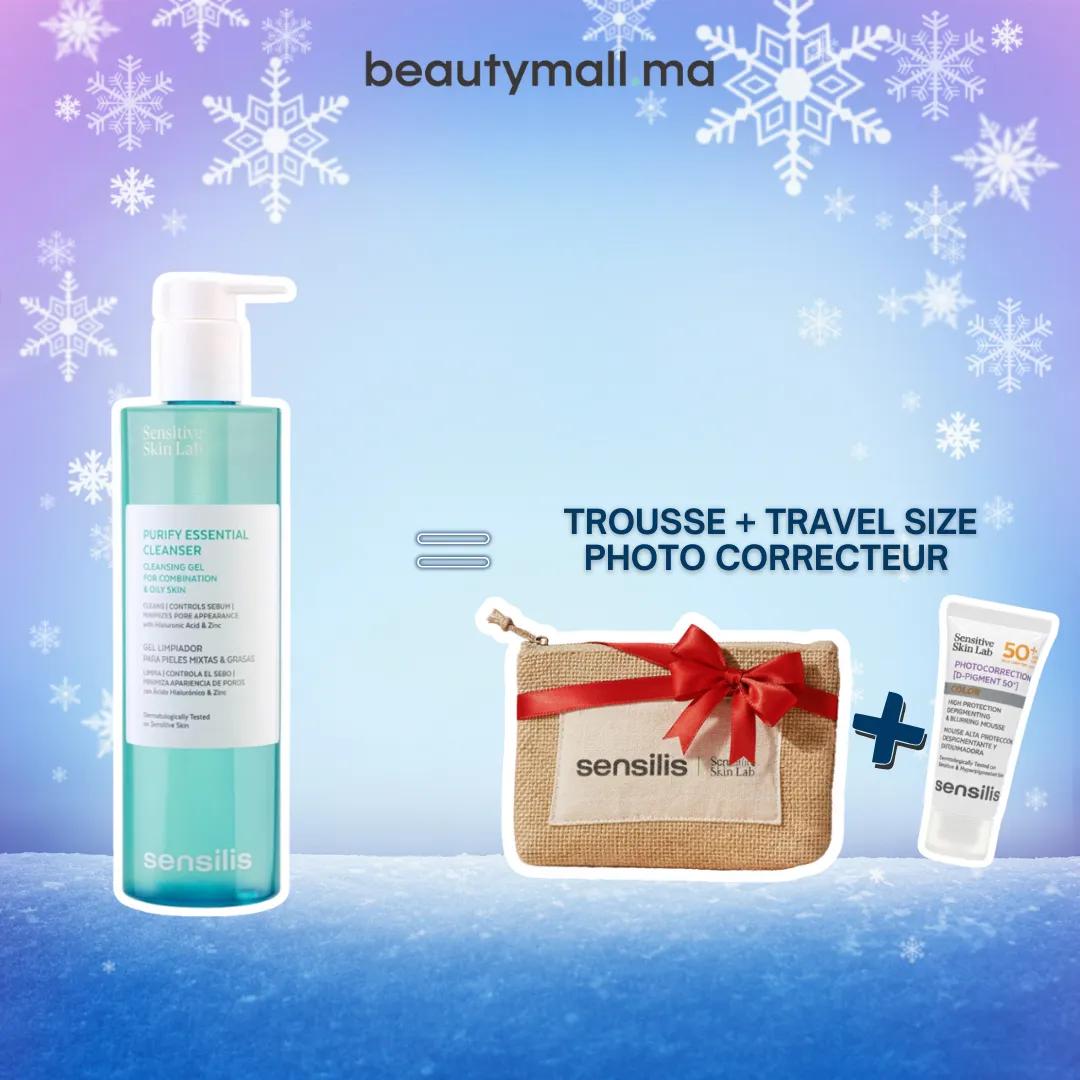 Sensilis Purify Essential Cleanser 400ml = Trousse + Travel Size Photo Correcteur Offerts